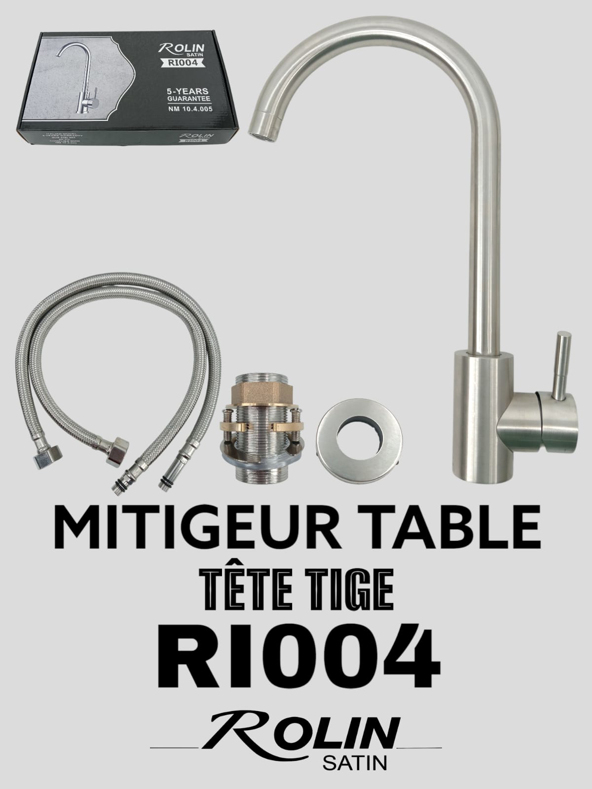 MITIGEUR ROLIN RI004 - INOX CHROMÉ
